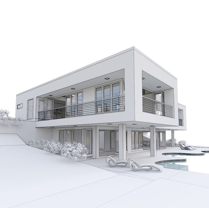 Maison 3D construction rénovation maître d'oeuvre Morbihan