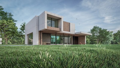 Maison moderne 3D modélisation