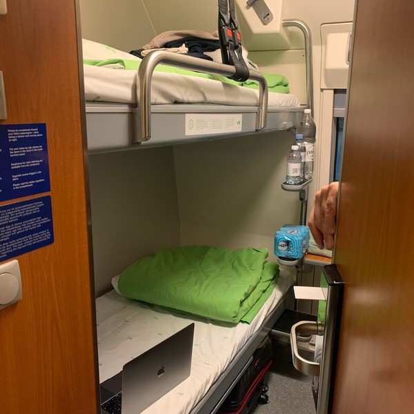 private cabin on the helsinki rovaniemi train