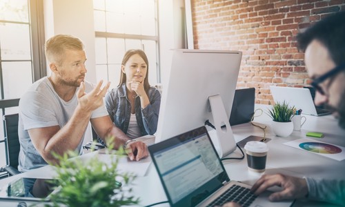 Personnes réunion team bulding