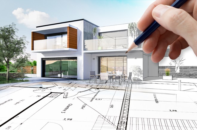 Maison plan dessin mesure maître d'oeuvre Morbihan