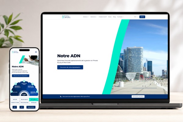 Site internet Klee Capital Venture — société de finance et d'investissement, bilingue FR/EN