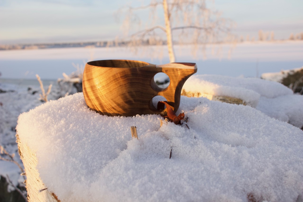 authentique tasse en bois kuksa