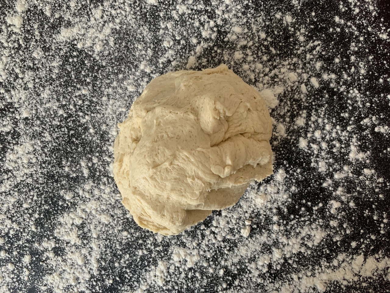 Roll out the brioche dough