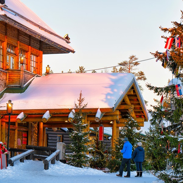 het chalet van de kerstman in Rovaniemi