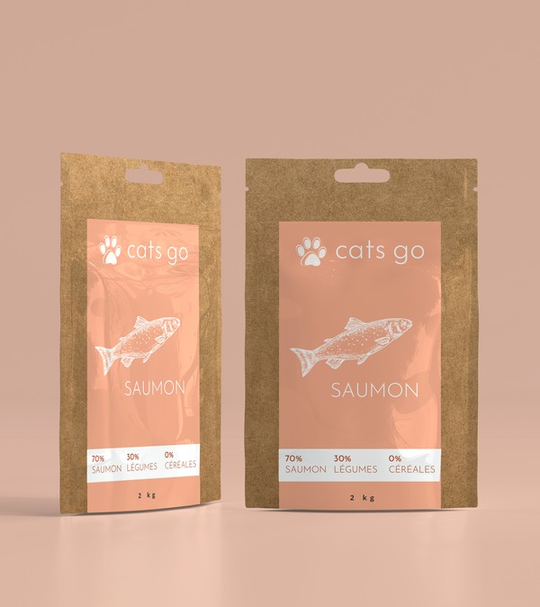 Chat croquette cats go saumon