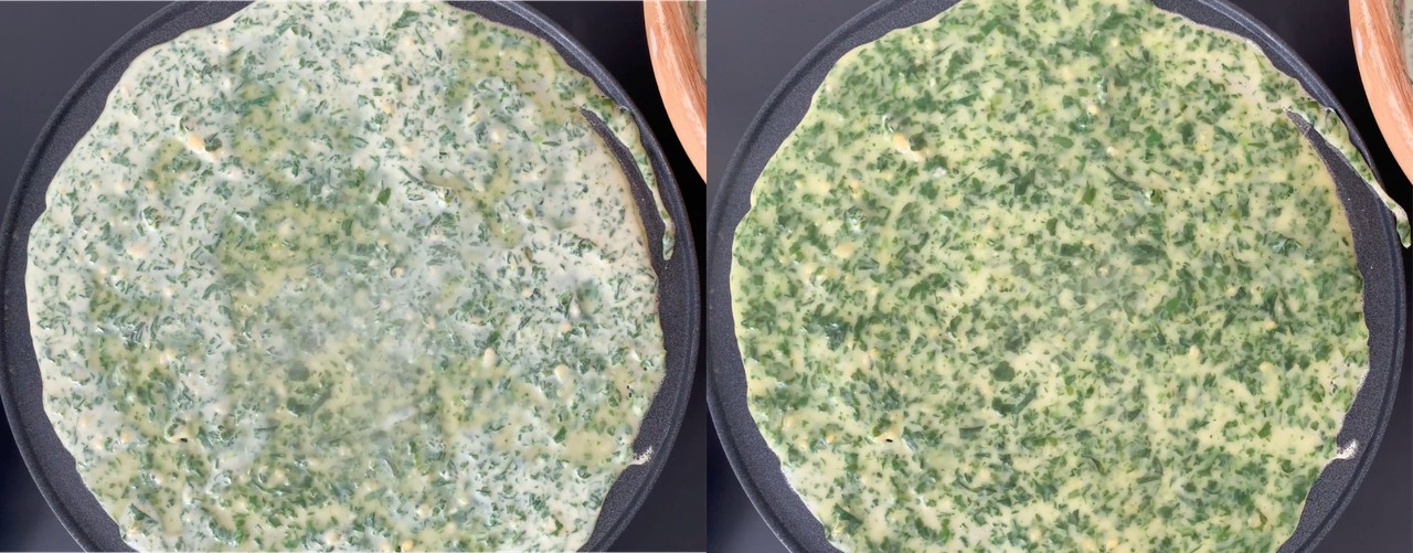 spinazie pannenkoeken koken