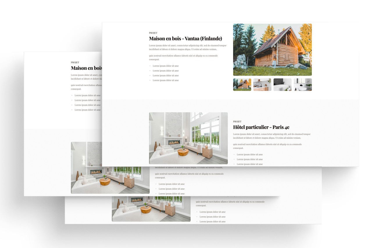 Prévisualisation du site internet architect snoweb 1