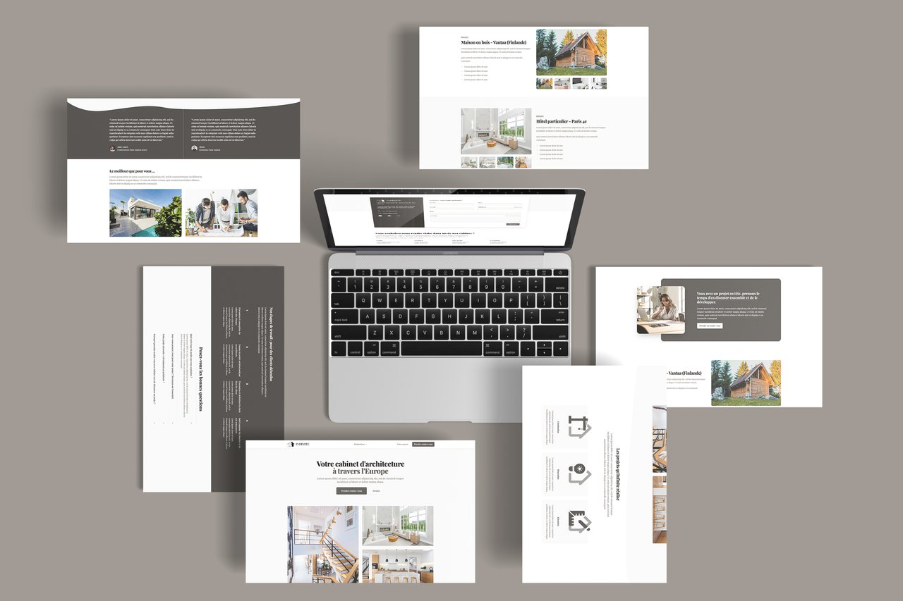 Prévisualisation du site internet architect snoweb 2