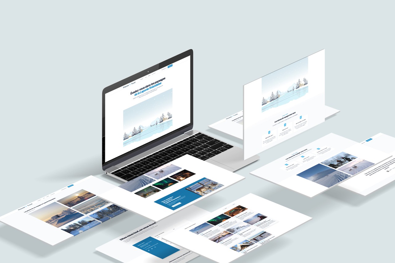 Prévisualisation du site internet voyages finlande 1