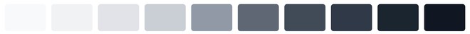 cold grey dark color palettes