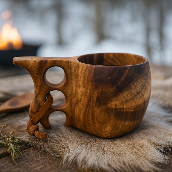 送料コミ追跡アリ◆新品◆パスファインダー スクール ククサ★Pathfinder School Wooden Kuksa Amazon.com: Nordic Art Store Kuksa Wooden Drinking Cup 16