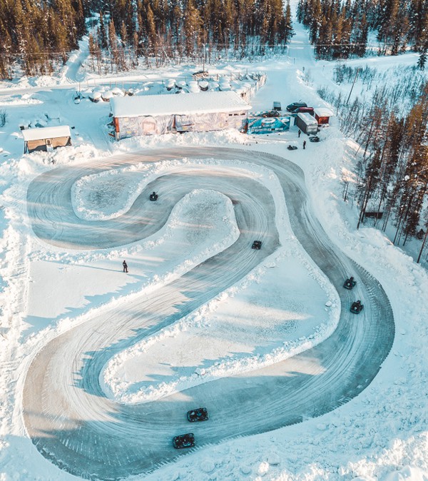 Ice karting Laponie