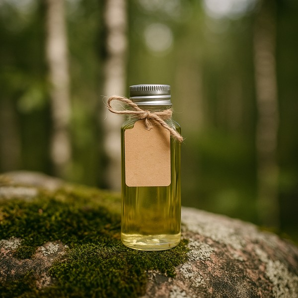 grapeseed oil in a bottle
