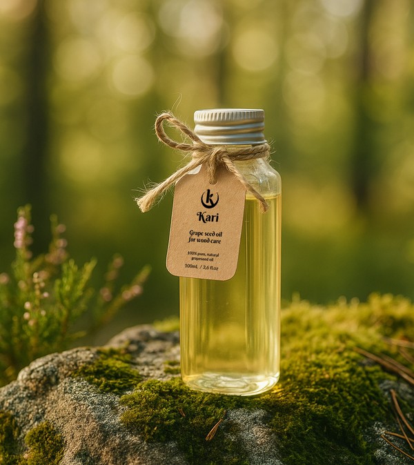 bottle of grapeseed oil