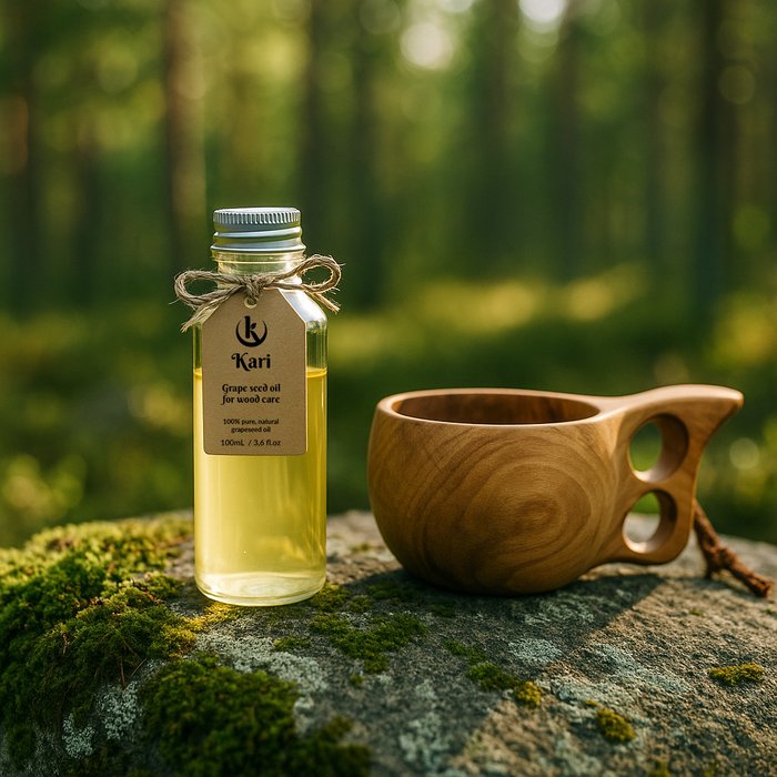 Orava Kuksa ~5cl – Karelian Birch & Reindeer Leather