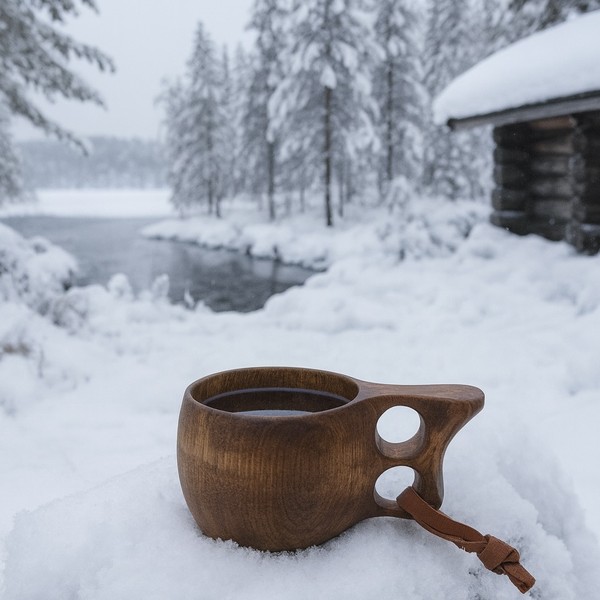 Kukka tazze in legno