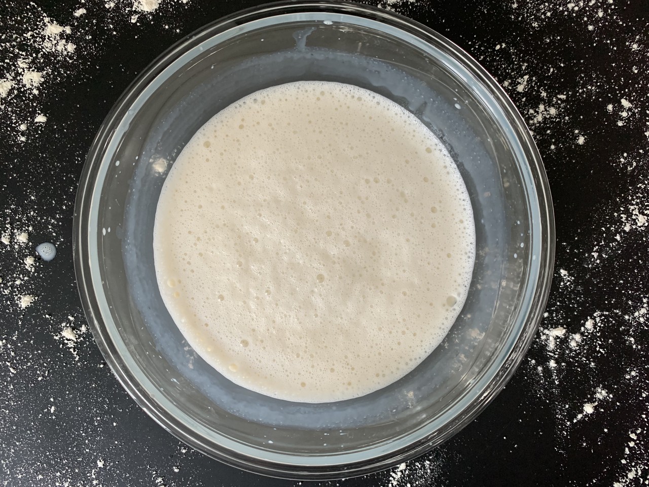 yeast and warm milk