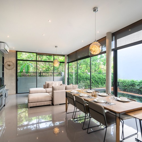 Maison avec salle à manger, cuisine et salon maitre d'oeuvre morbihan 2