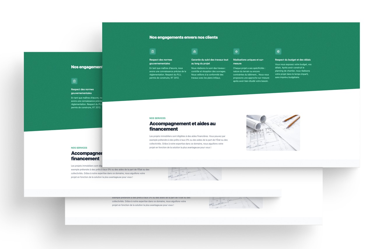 Prévisualisation du site internet maitre d'oeuvre 2