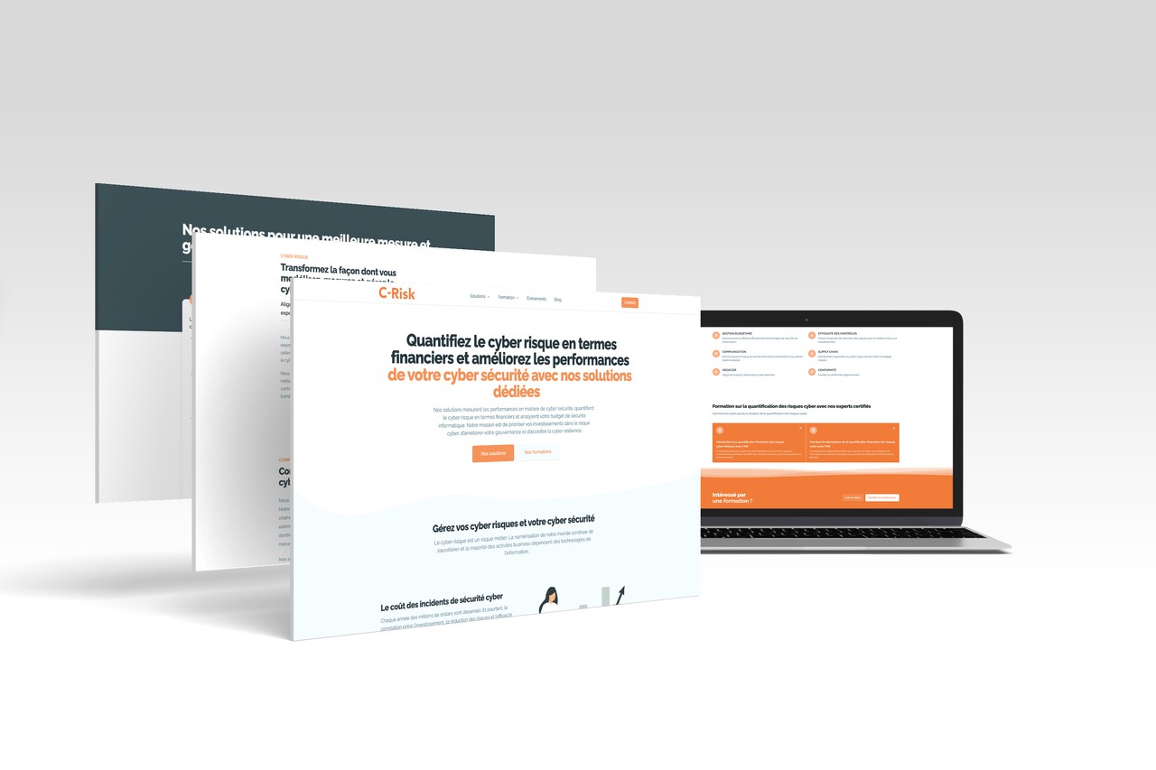 Prévisualisation du site internet c-risk 2
