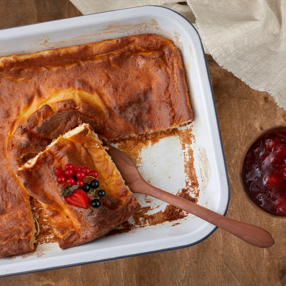 Recept voor Pannukakku, ovengebakken pannenkoeken uit Finland