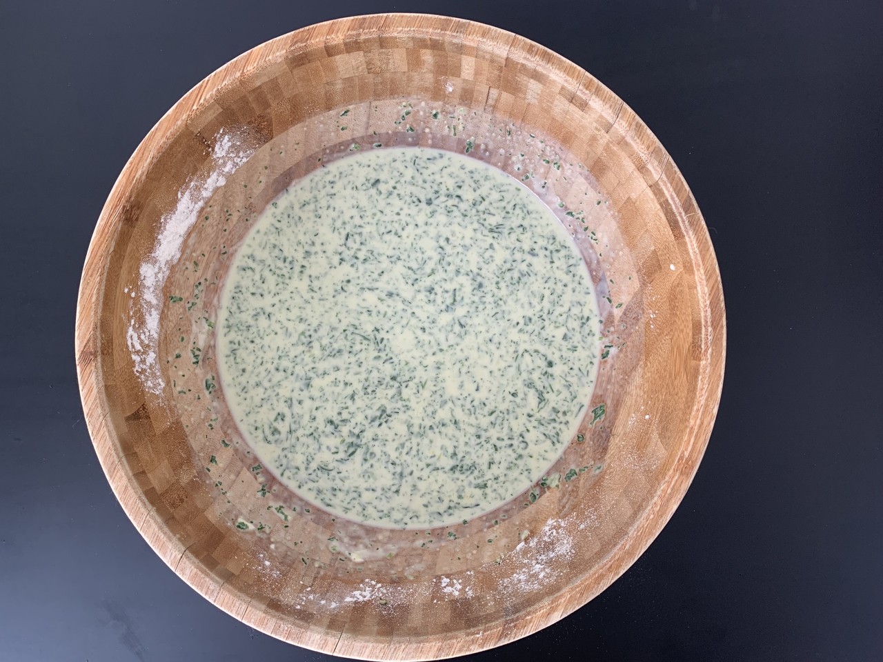 pannenkoekenbeslag met spinazie