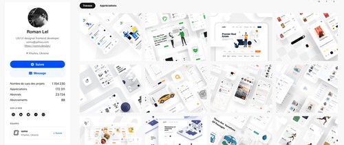 Exemple de portfolio : UX-UI designer