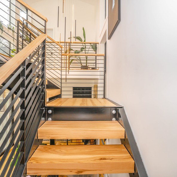 Maison escalier bois