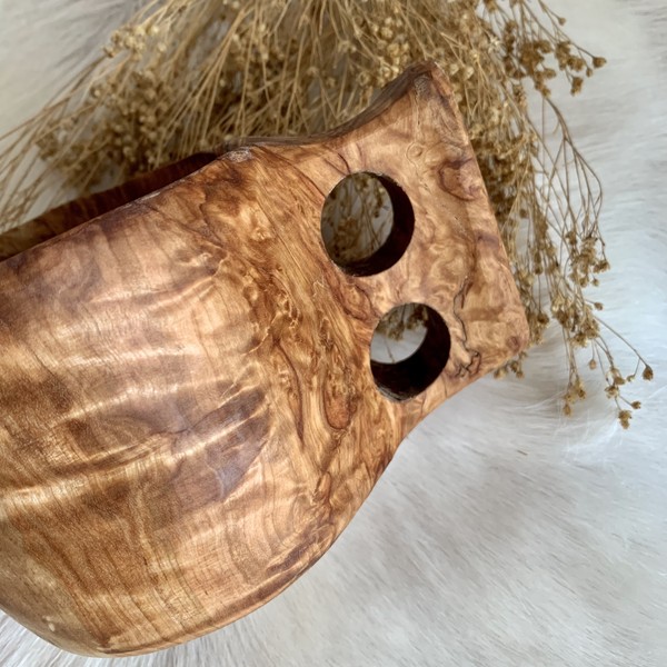 tasse en bois kuksa (bouleau madré)
