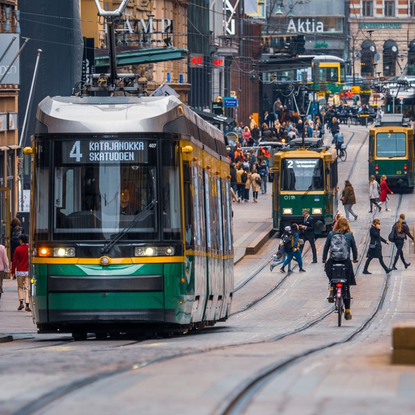 tram in Helsinki