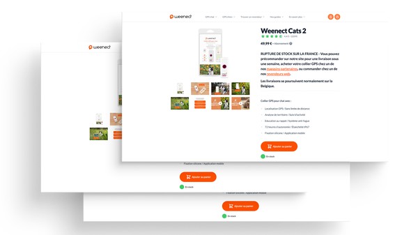 Prévisualisation du site internet Weenect 1